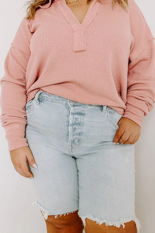 The Caspian Midrise Distressed Shorts Curves - Image 3