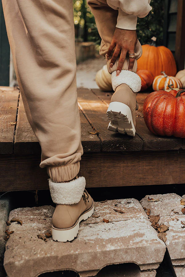 The Chase Faux Suede Boot In Iced Latte - Image 5