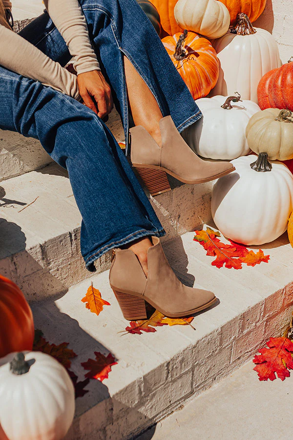 The Destiny Bootie In Taupe - Image 2