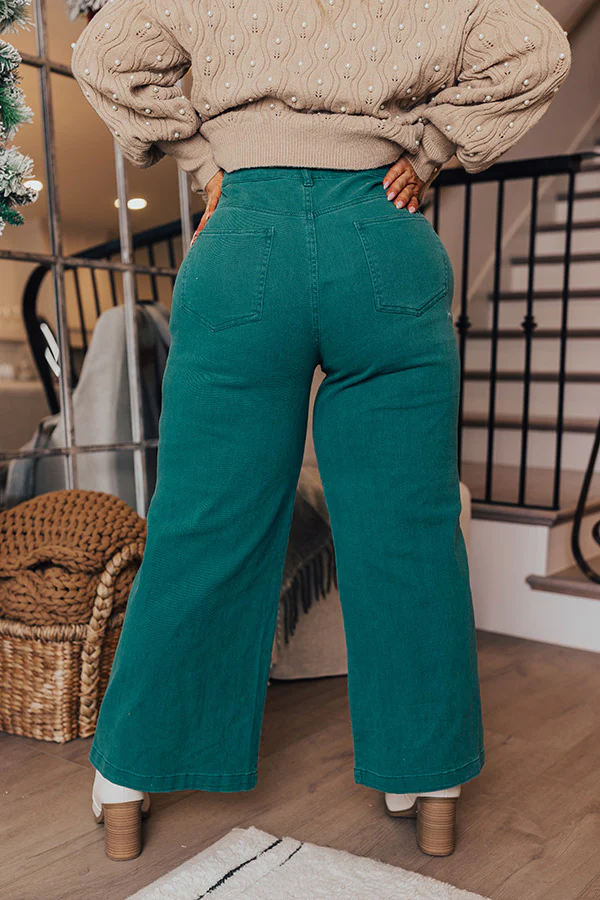 The Dex High Waist Straight Leg Jean In Jade Curves - Image 3