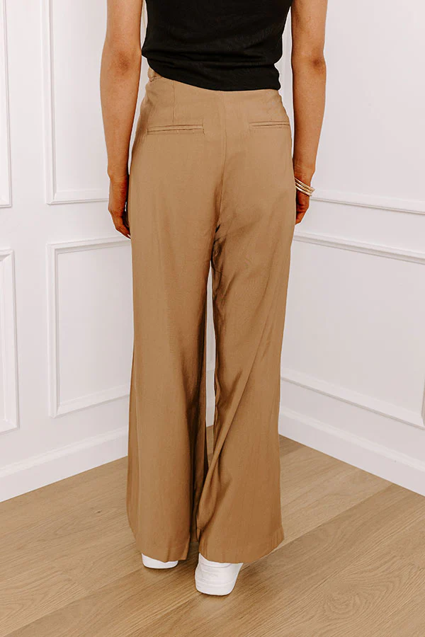The Donatella High Waist Trousers In Khaki - Image 3