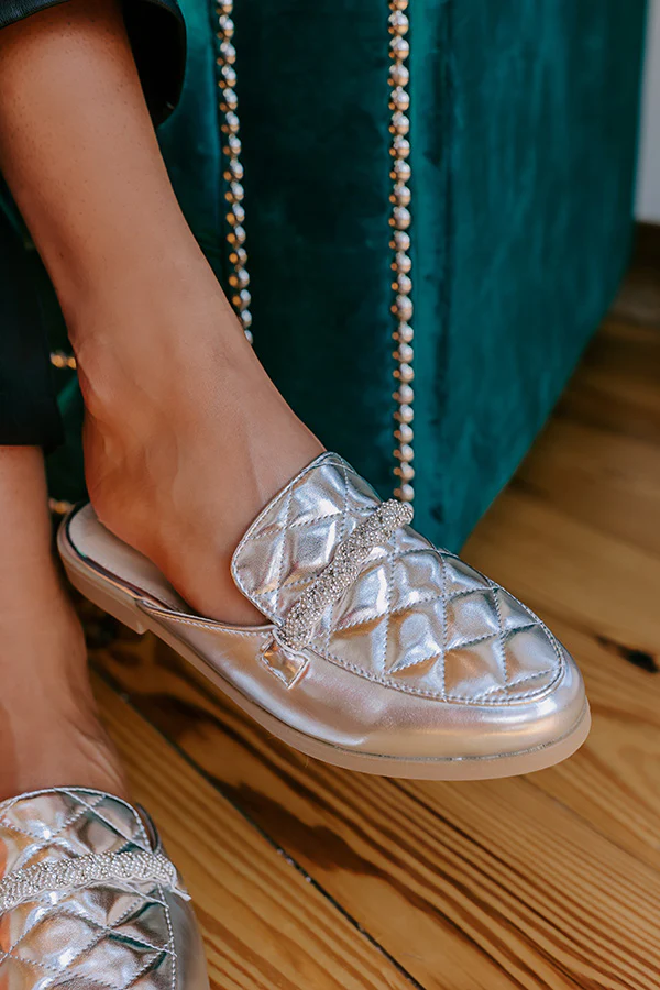 The Donatella Metallic Mule Loafer - Image 2