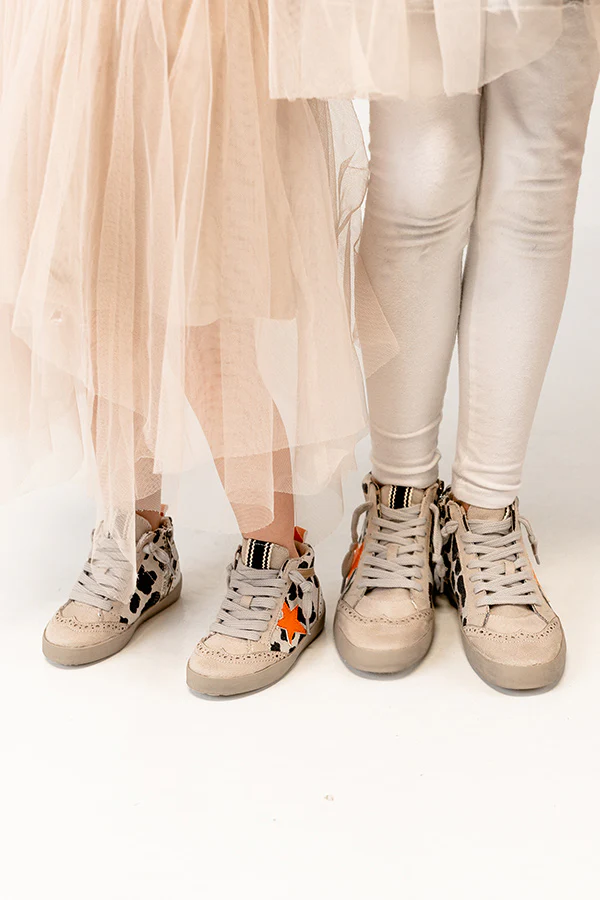 The Evelyn Toddler's Vintage Sneaker in Leopard