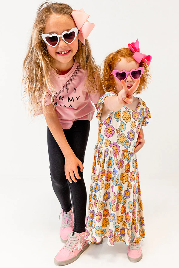 The Evelyn Toddler's Vintage Sneaker in Pink - Image 5