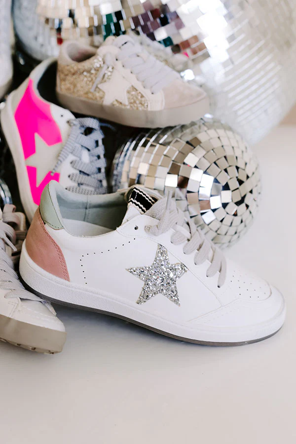 The Honeybee Children's Vintage Sneaker in Silver