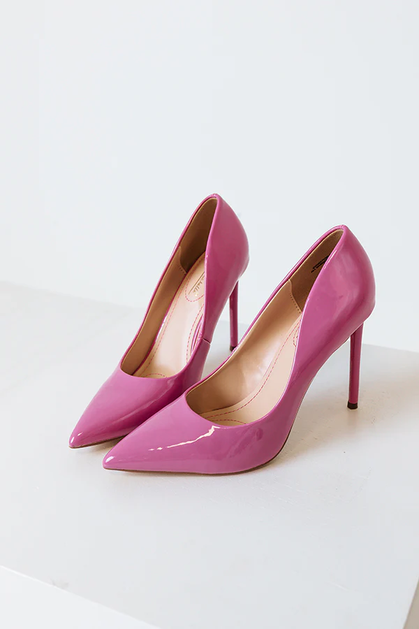 The Krissy Patent Heel In Pink - Image 4