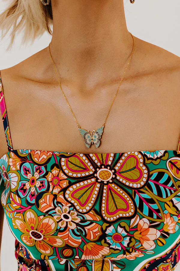 The Lilliana Butterfly Necklace - Image 2