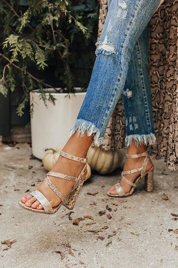 The Lita Snake Print Heel - Image 3