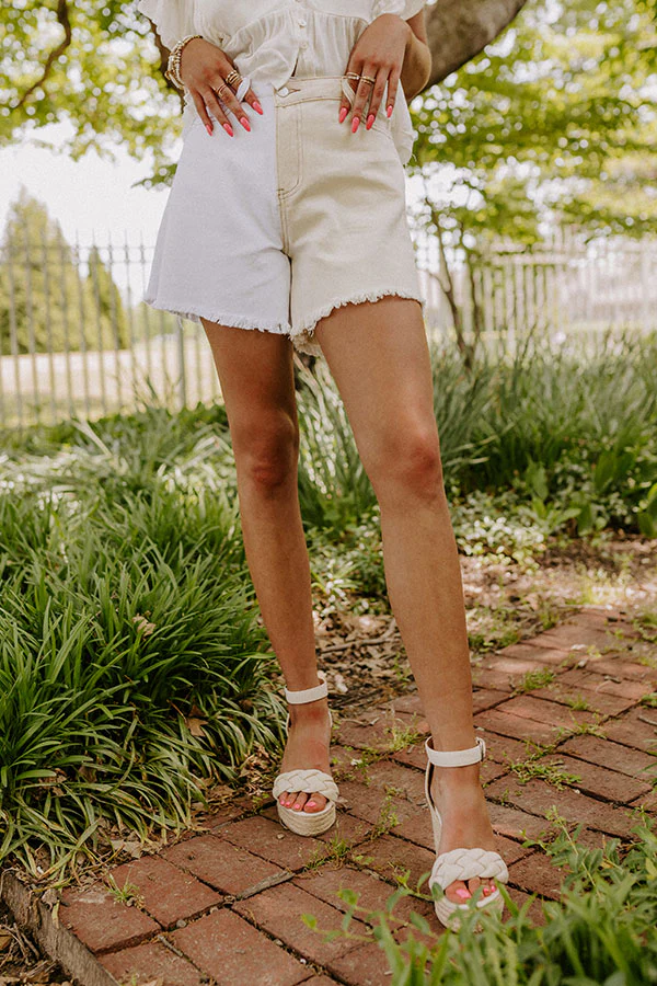 The Lukas High Waist Color Block Shorts - Image 9