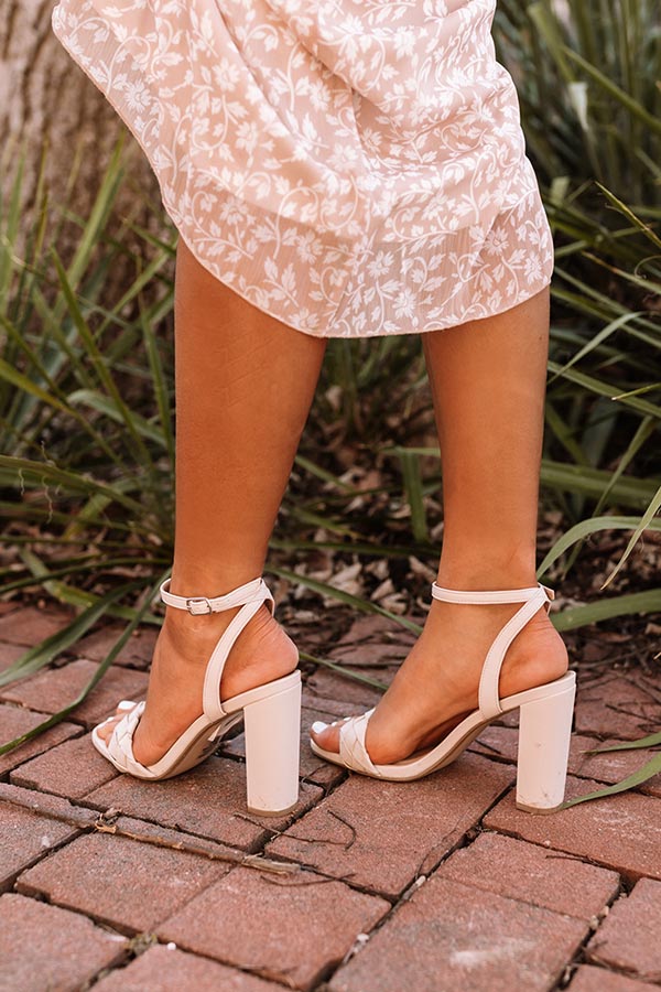 The Lyssi Faux Leather Heel In Stone - Image 3