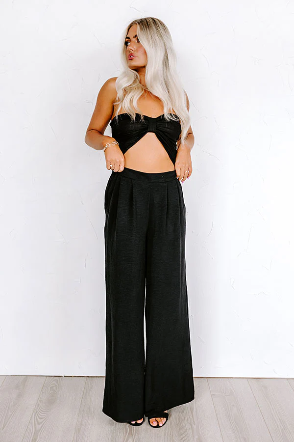The Maddie High Waist Trousers In Black - Image 5