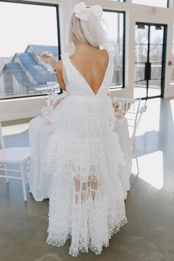 The Maisy Tiered Tulle Maxi Dress - Image 8