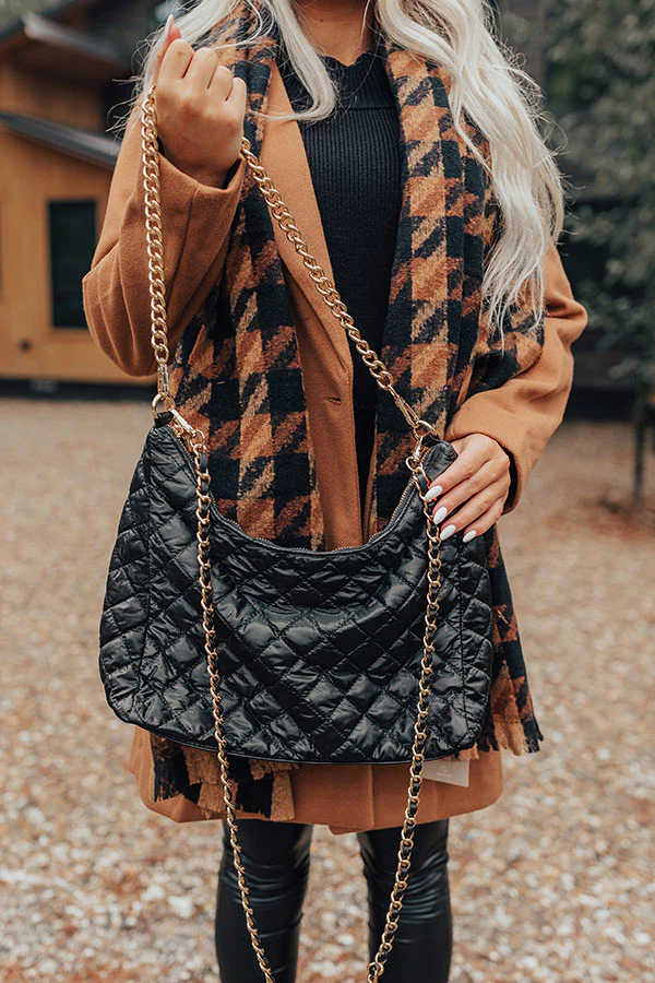 The Maris Quilted Purse In Black