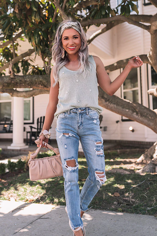 The Mason High Waist Relaxed Skinny in Medium Wash - Image 10