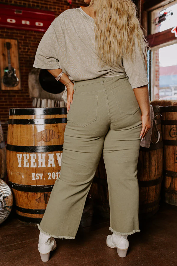 The McKenzie High Waist Jean In Sage Curves - Image 7