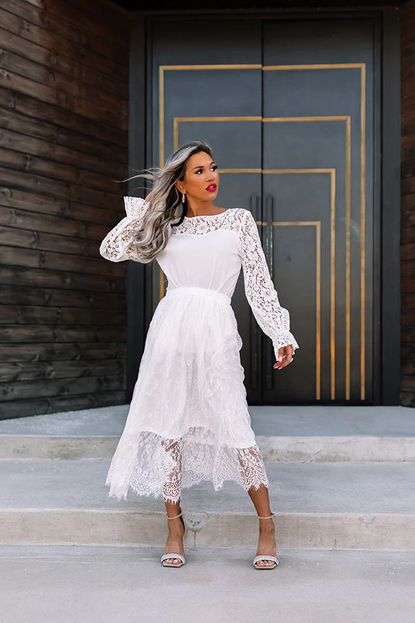 The Misi Lace Midi Skirt - Image 3