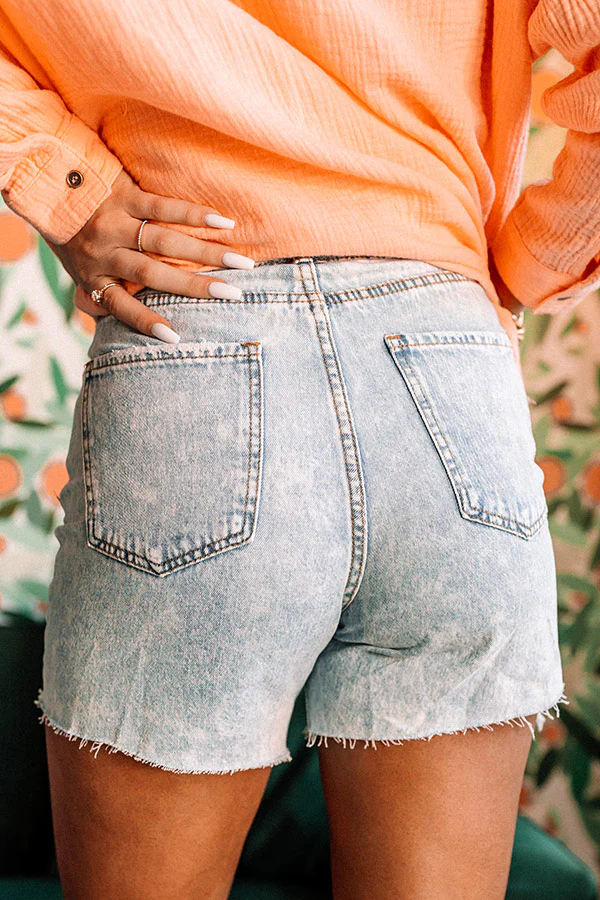 The Pilot High Waist Destroyed Shorts - Image 3