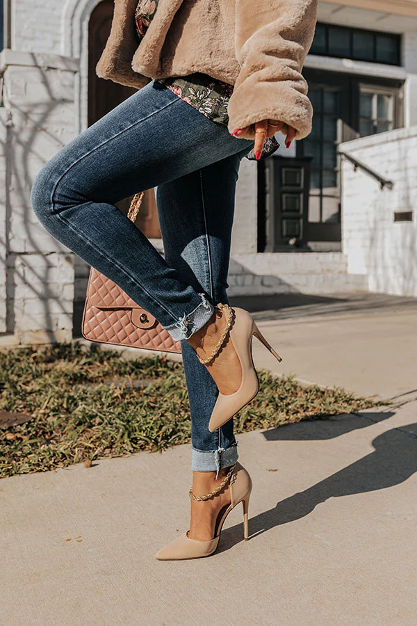 The Priya Heel In Iced Latte - Image 4