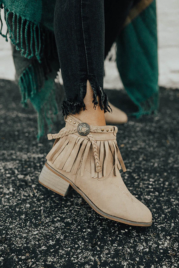 The Saylor Fringe Bootie