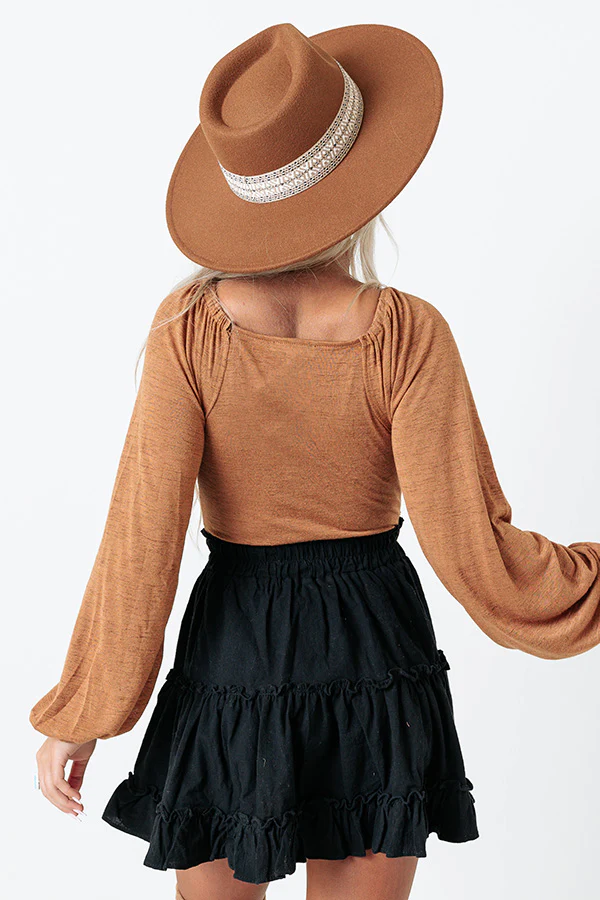 The Sheela Bodysuit In Camel - Image 5