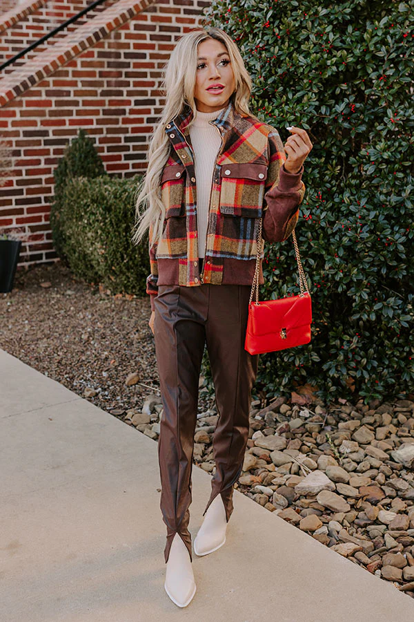 The Striker High Waist Faux Leather Pants - Image 4