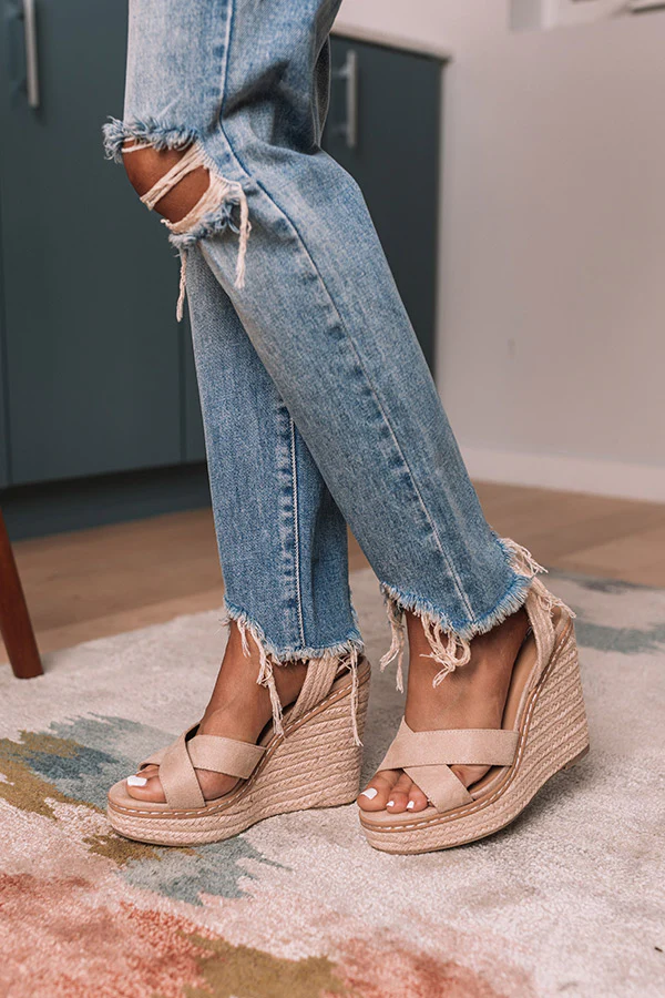 The Syra Espadrille Wedge In Birch - Image 2