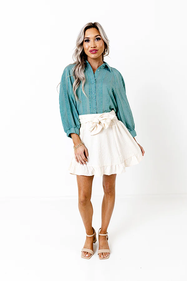 The Teera Skirt In Cream - Image 4