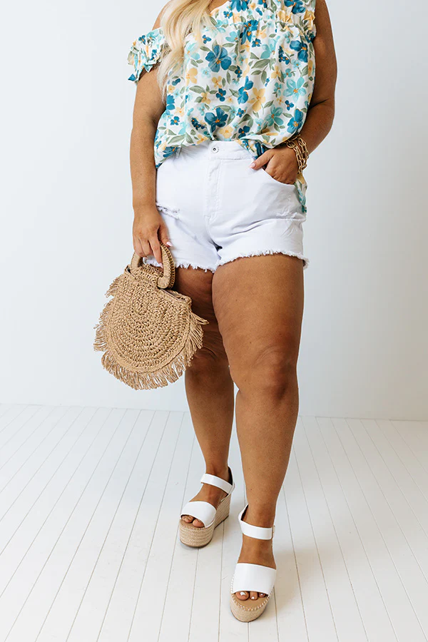 The Turnbow High Waist Distressed Shorts Curves - Image 4