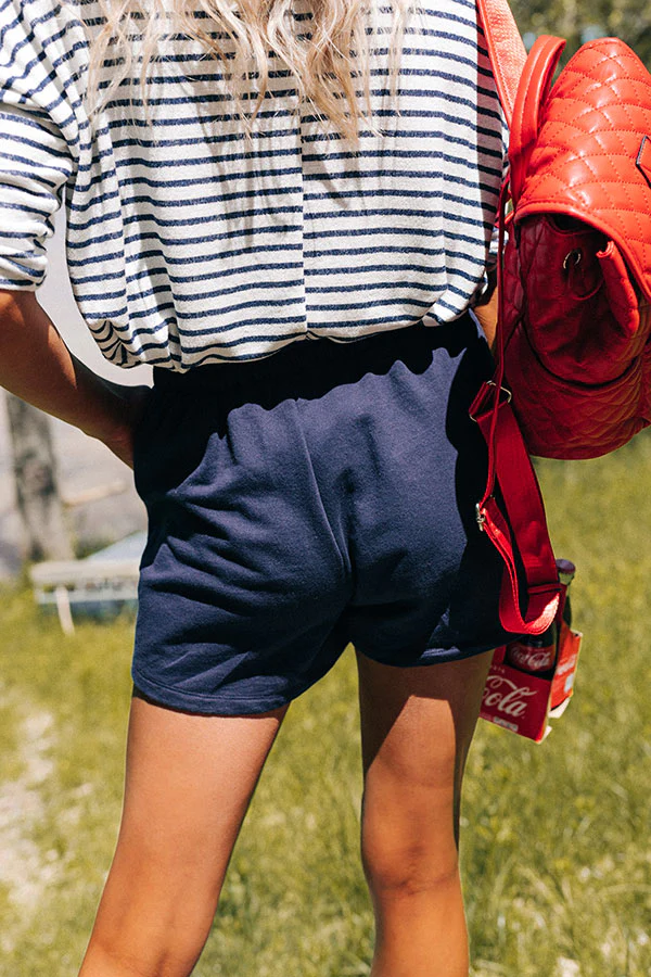 The Tye Shorts In Navy - Image 3
