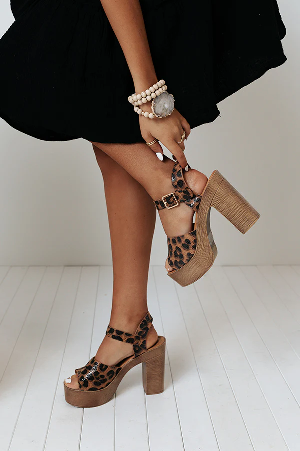The Tyra Leopard Heel