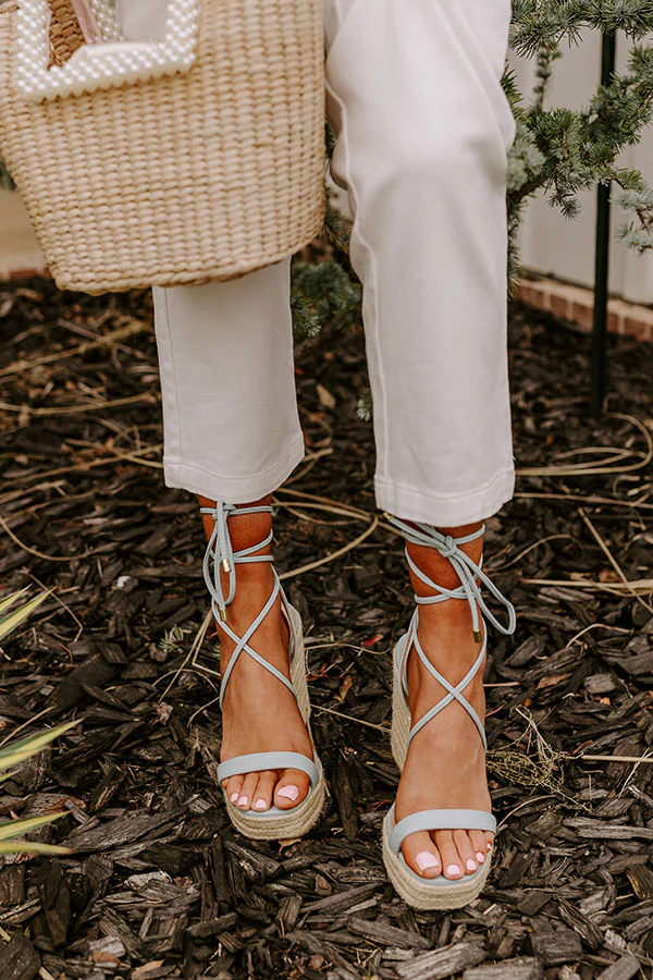The Wenden Lace Up Wedge In Limpet Shell - Image 2