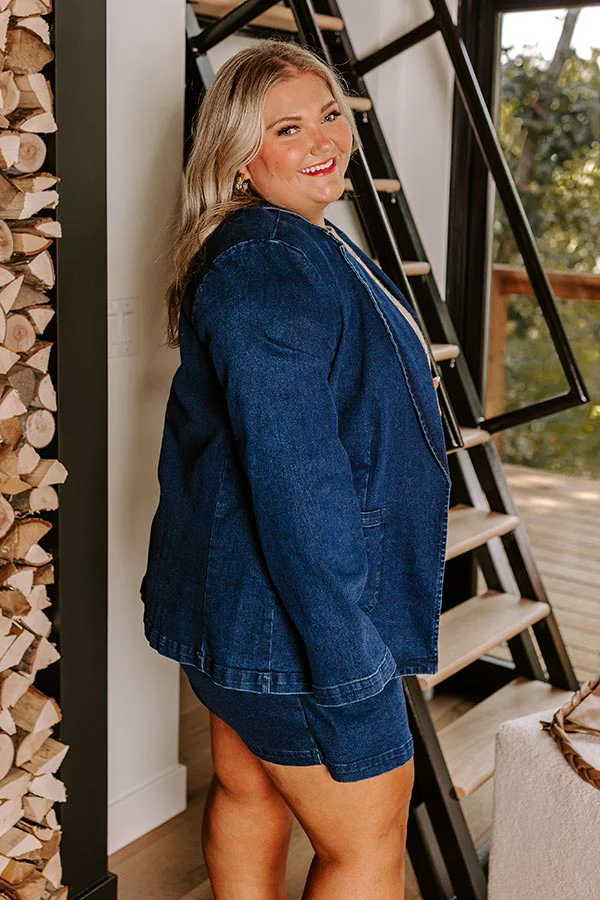 The Yani Denim Blazer Curves - Image 3