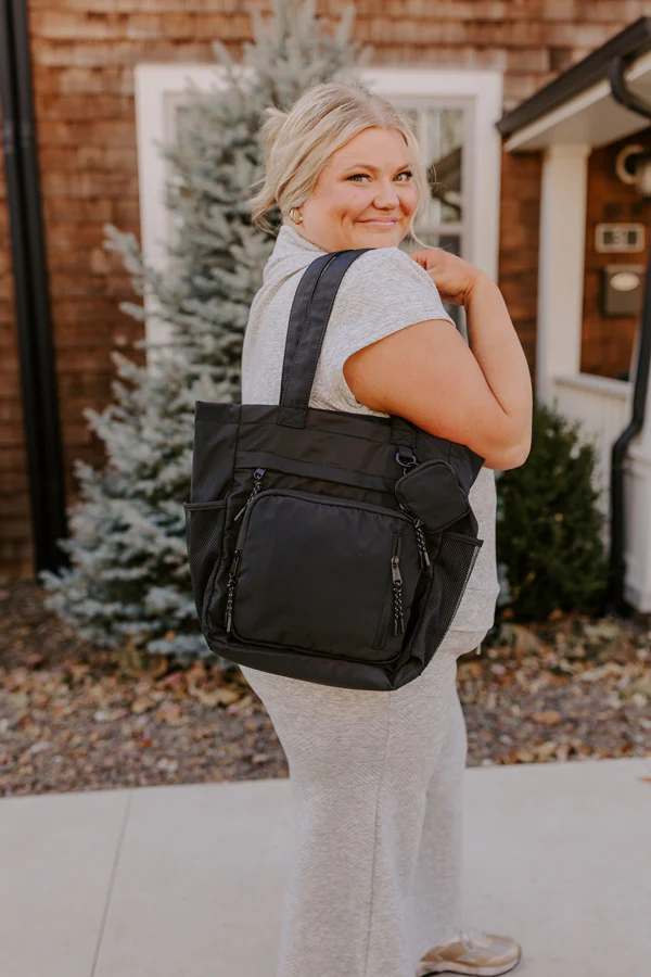 Tomorrow Is A New Day Tote In Black - Image 3