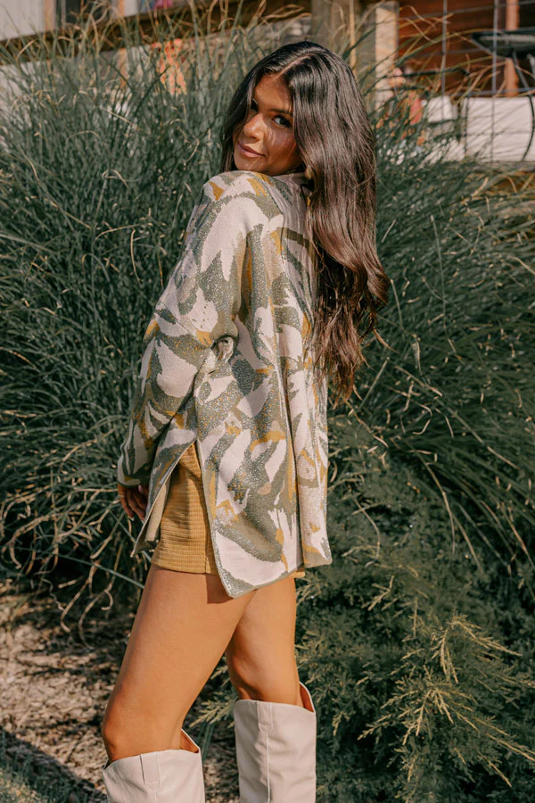 Touch Of Fall Sweater Top in Birch - Image 3