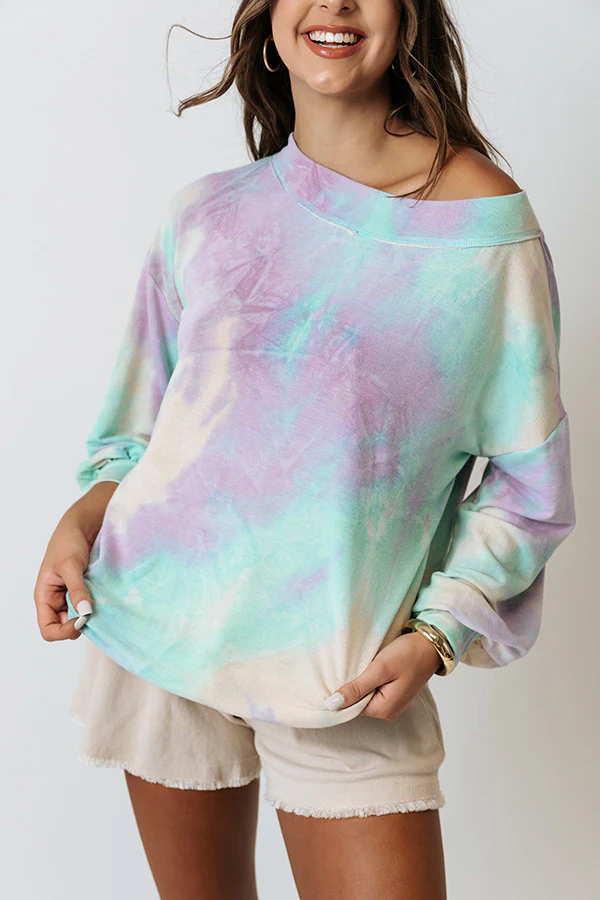 Travel Often Tie Dye Sweatshirt - Image 5
