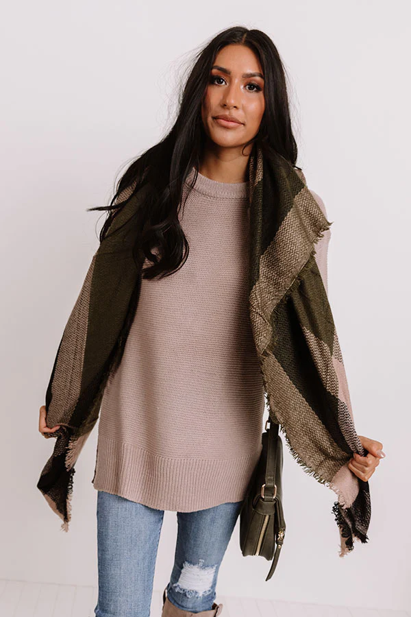 Turn The Page Knit Sweater In Taupe - Image 2