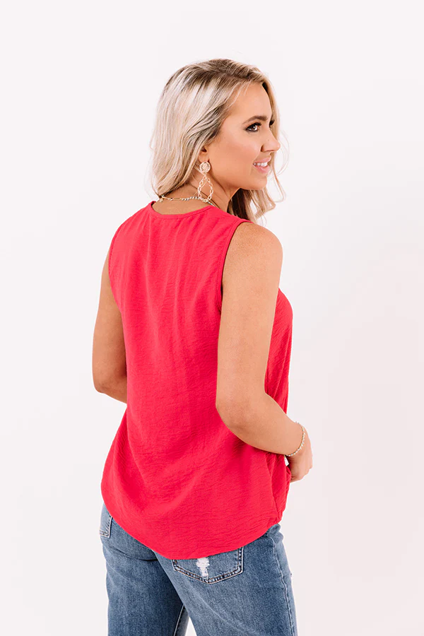 Under The Boardwalk Shift Tank In Raspberry - Image 3