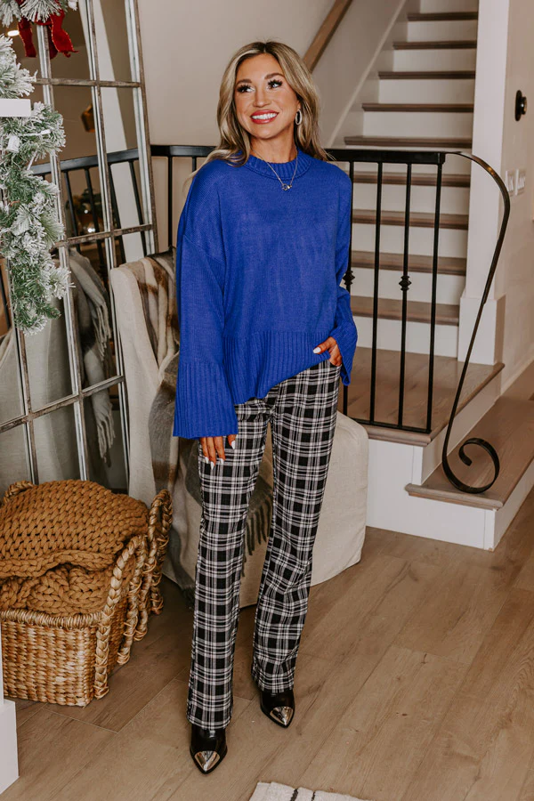 Under The Clouds Sweater In Royal Blue - Image 4