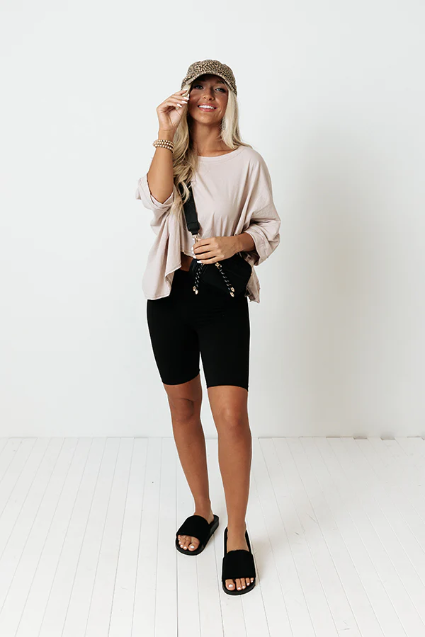 Upbeat Style Crop Top In Heirloom Lilac