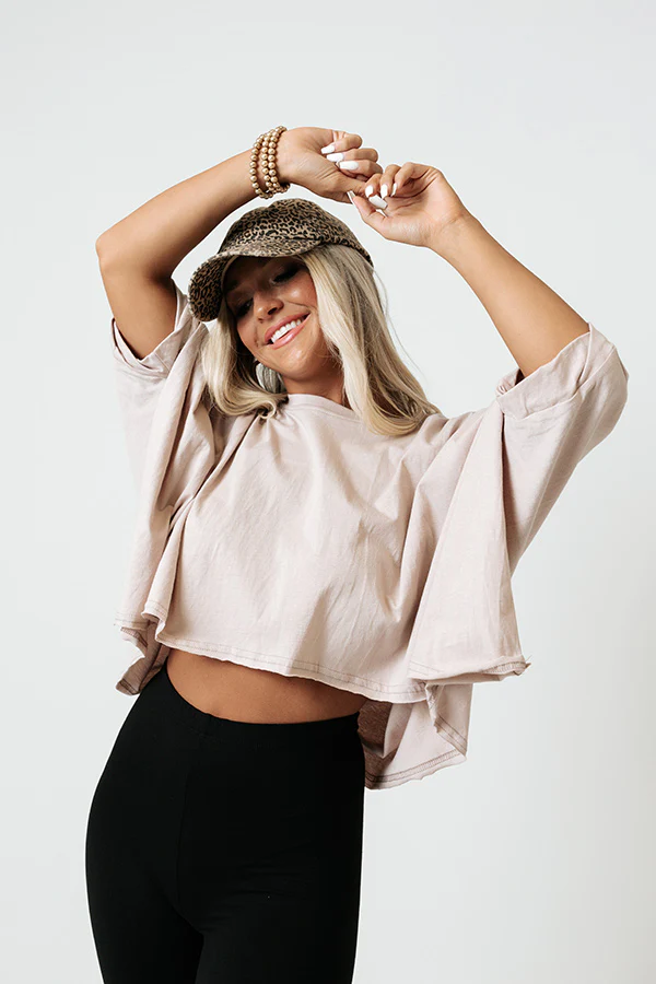 Upbeat Style Crop Top In Heirloom Lilac - Image 3