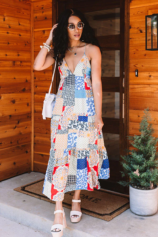 Upswing Colorblock Maxi In Blue - Image 5
