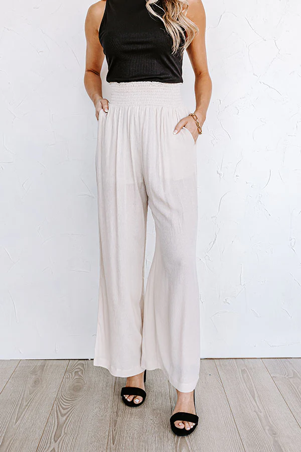 Urban Wonders High Waist Pants In Birch - Image 2