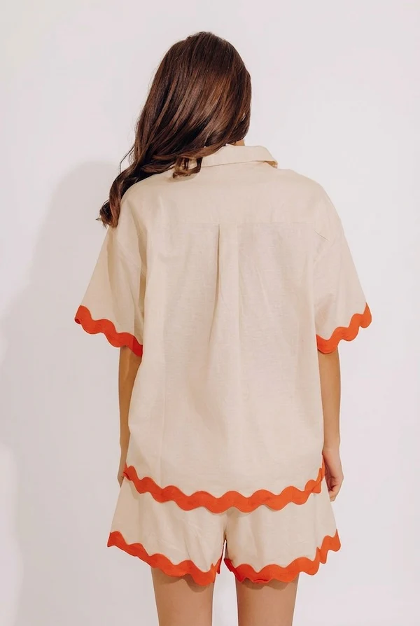 Vacay Escape Linen-Blend Top - Image 3