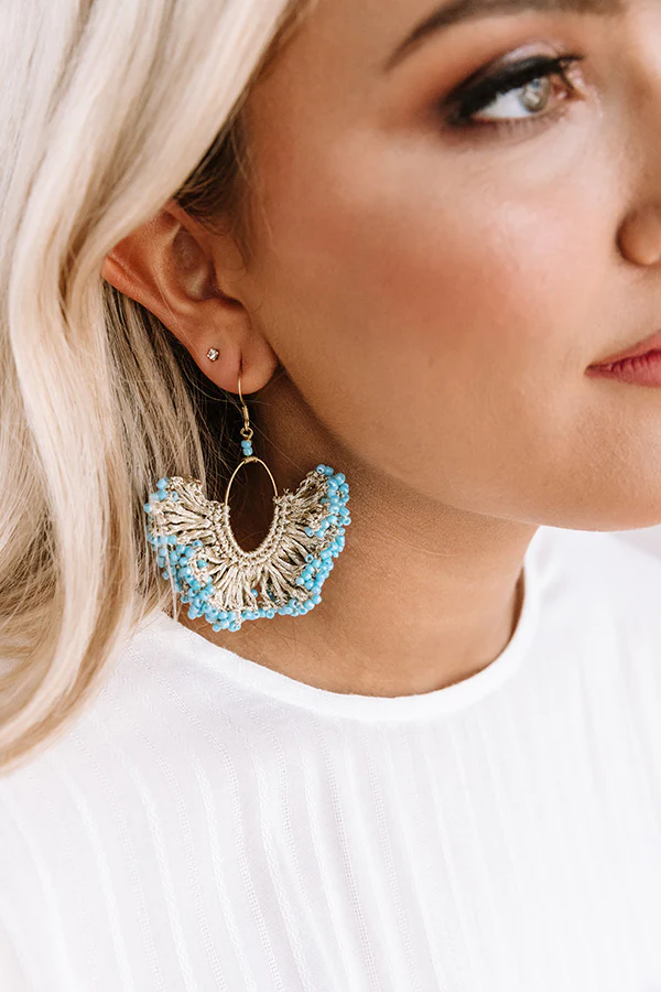 Valley Girl Earrings In Sky Blue - Image 2
