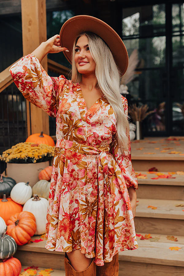 Venice Days Floral Wrap Dress - Image 6