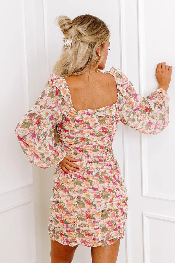 Venice Views Floral Ruched Dress - Image 3