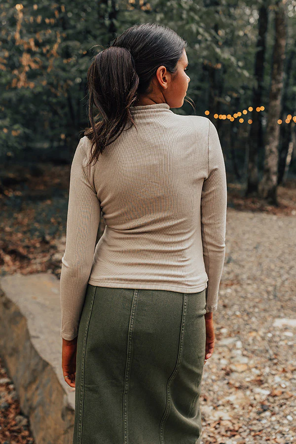 VIP Situation Ruched Top in Birch - Image 4