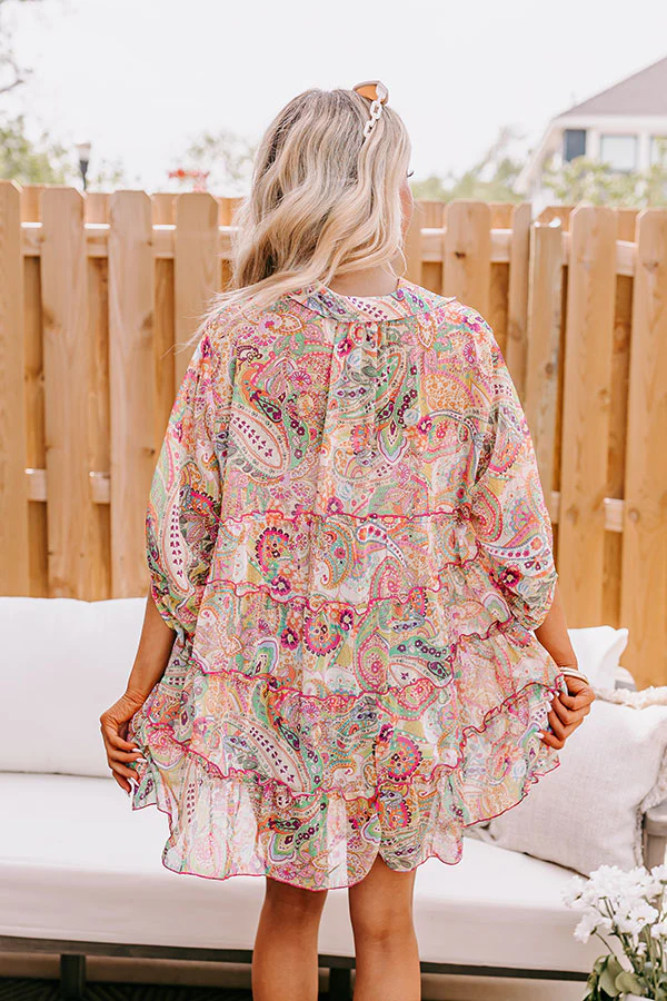 Viva La Travel Paisley Tunic In Yellow - Image 3