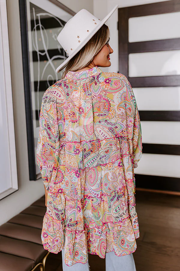 Viva La Travel Paisley Tunic In Yellow - Image 6