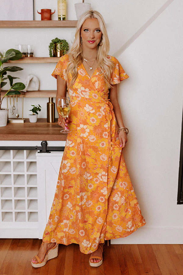 Walk Through The Garden Wrap Maxi - Image 8